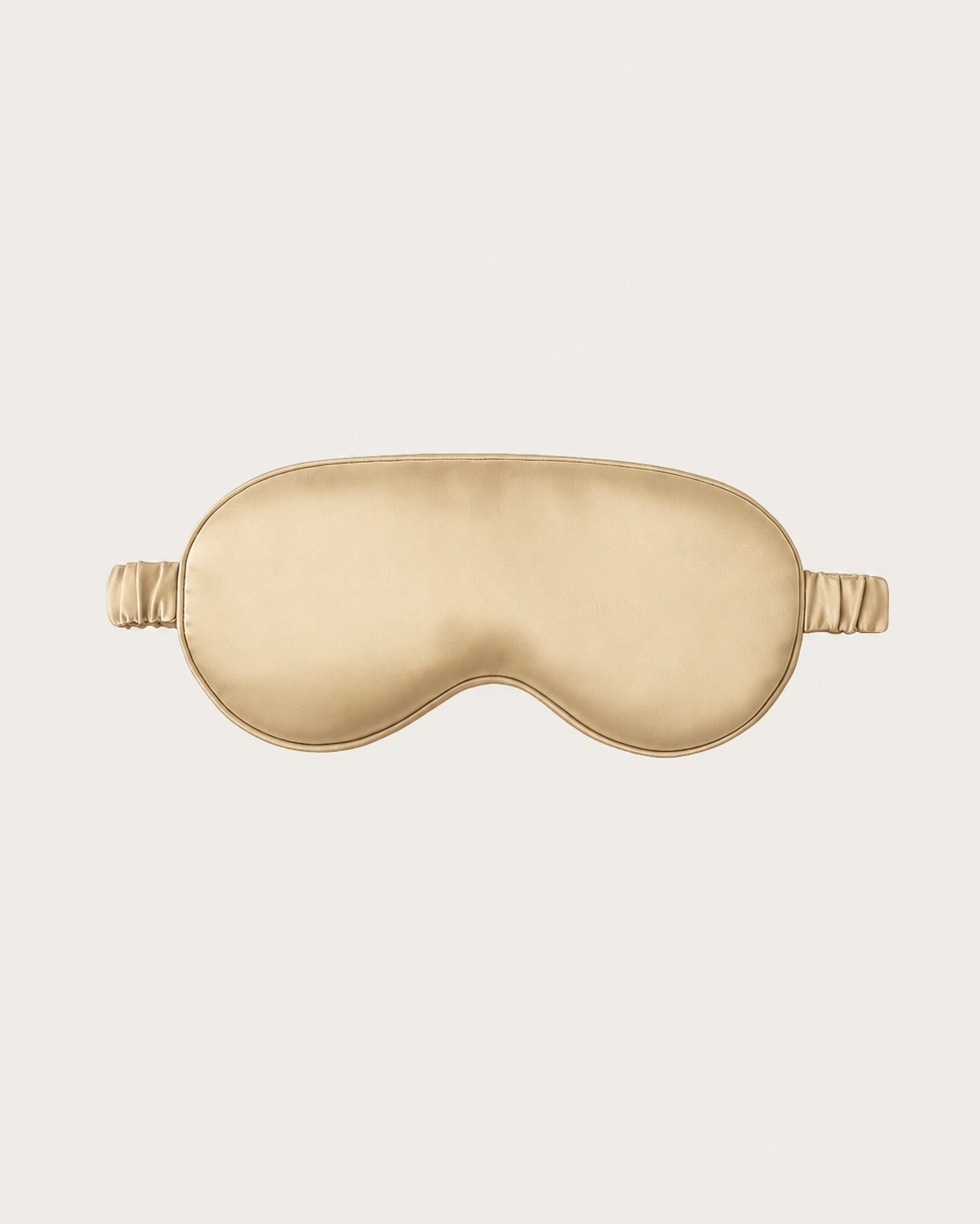 Sand Beige Satin Sleep Mask