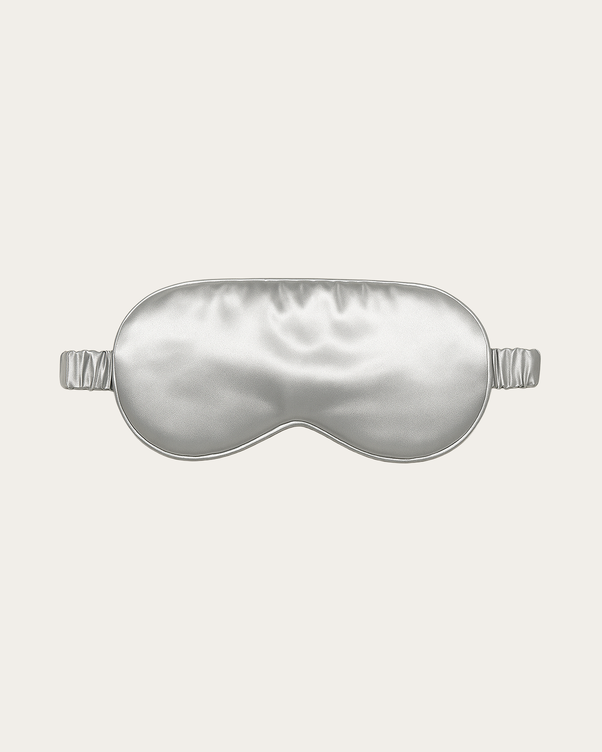 Platinum Silver Satin Sleep Mask
