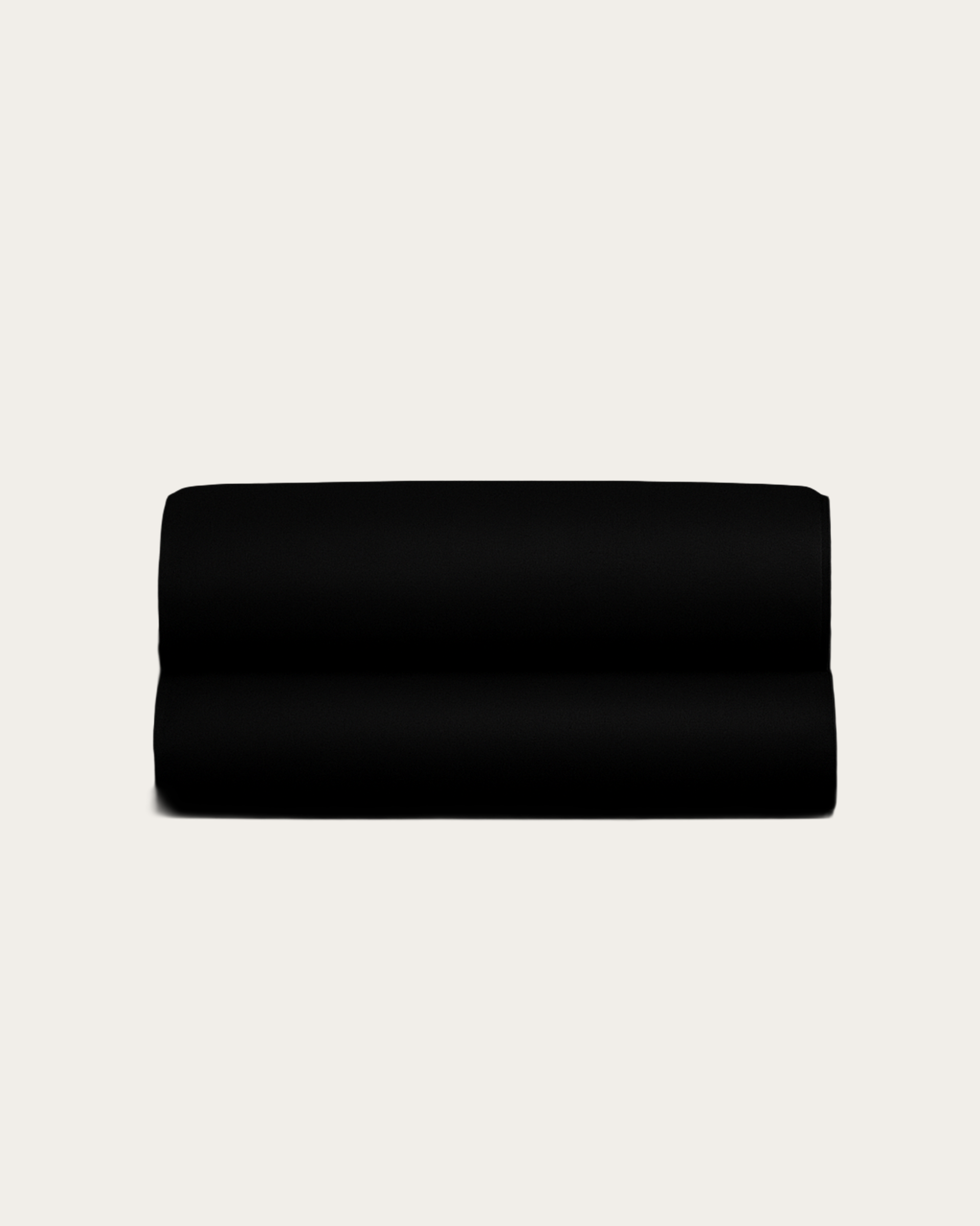 Obsidian Black Satin Fitted Sheet