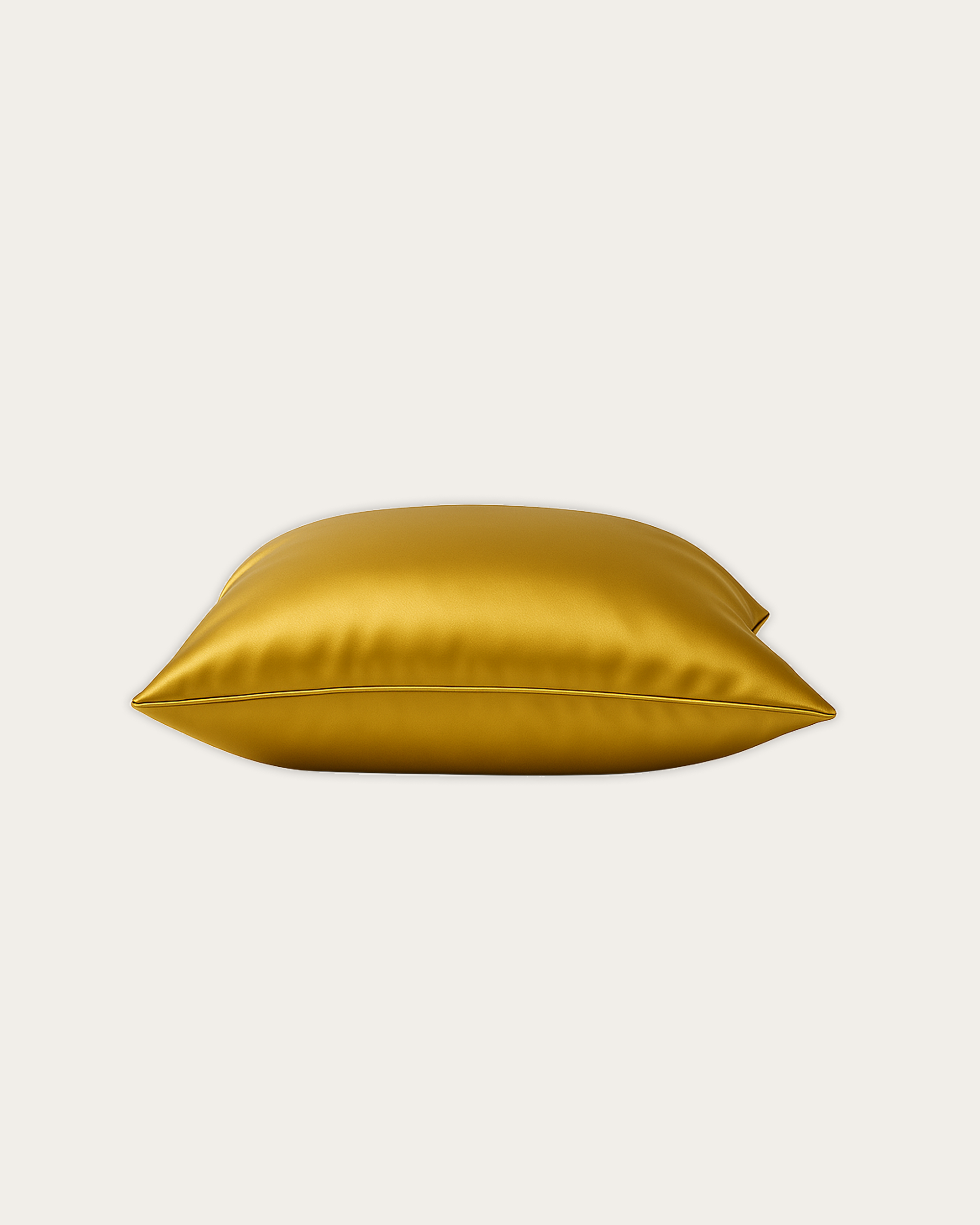 Imperial Gold Satin Square Pillowcase