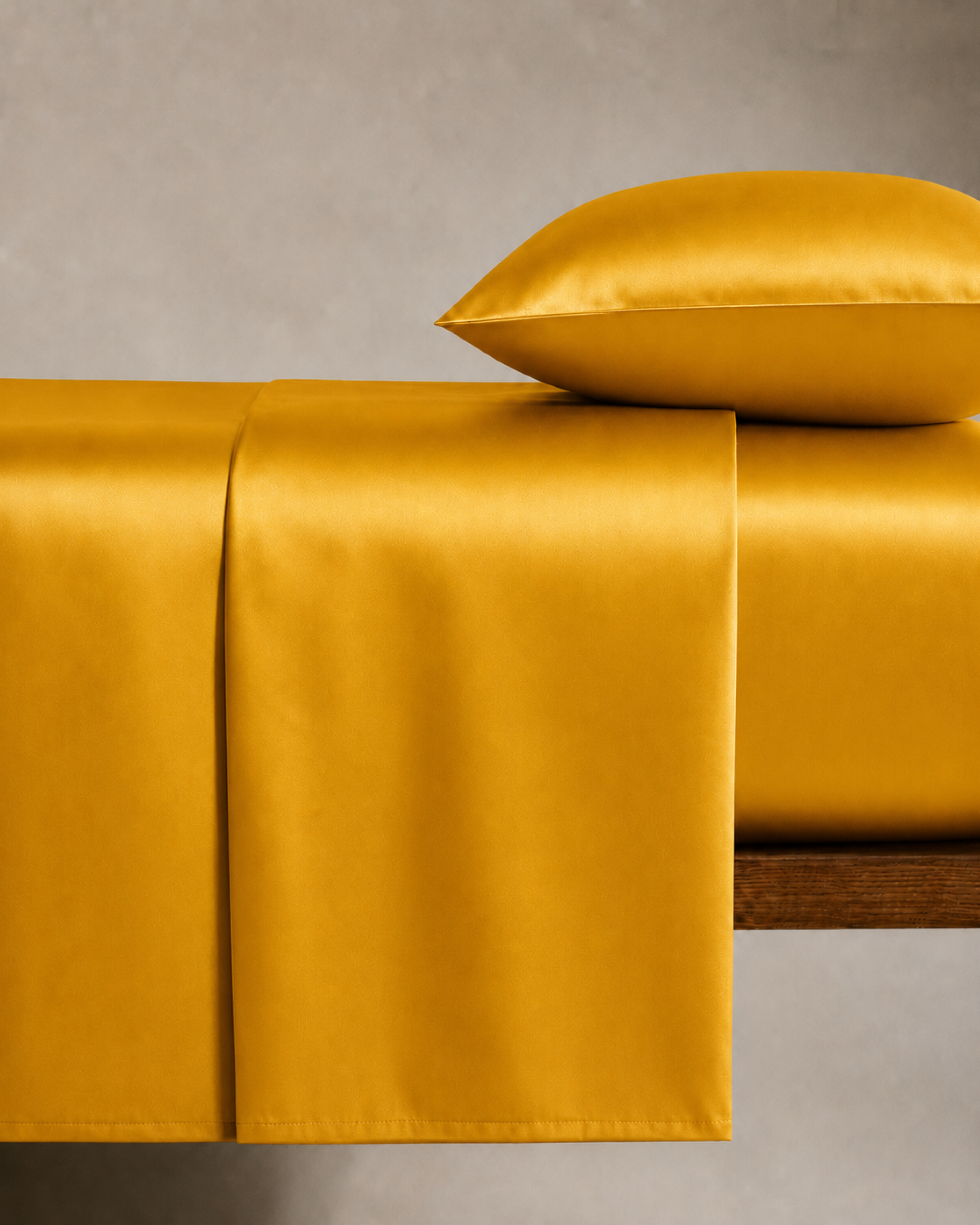 Imperial Gold Satin Bedding Set