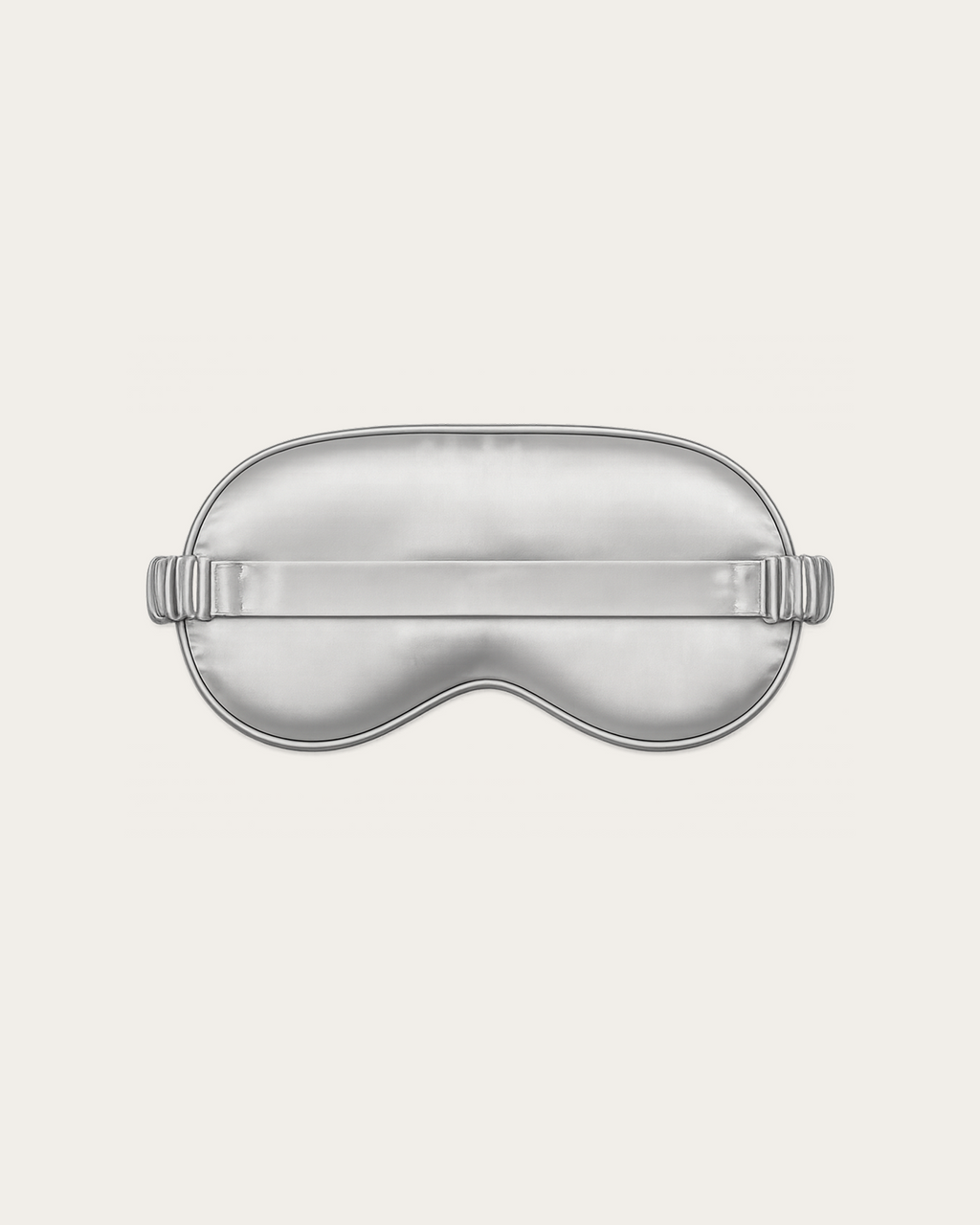 Platinum Silver Satin Sleep Mask