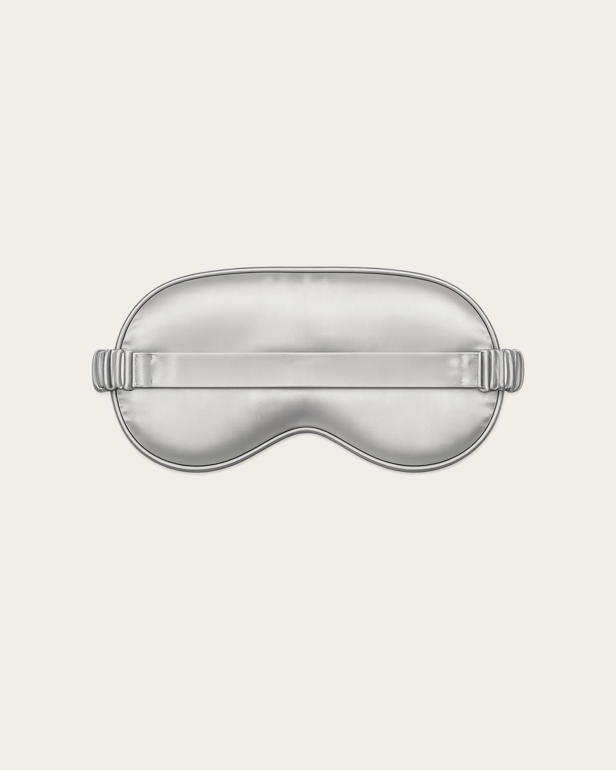 Platinum Silver Satin Sleep Mask