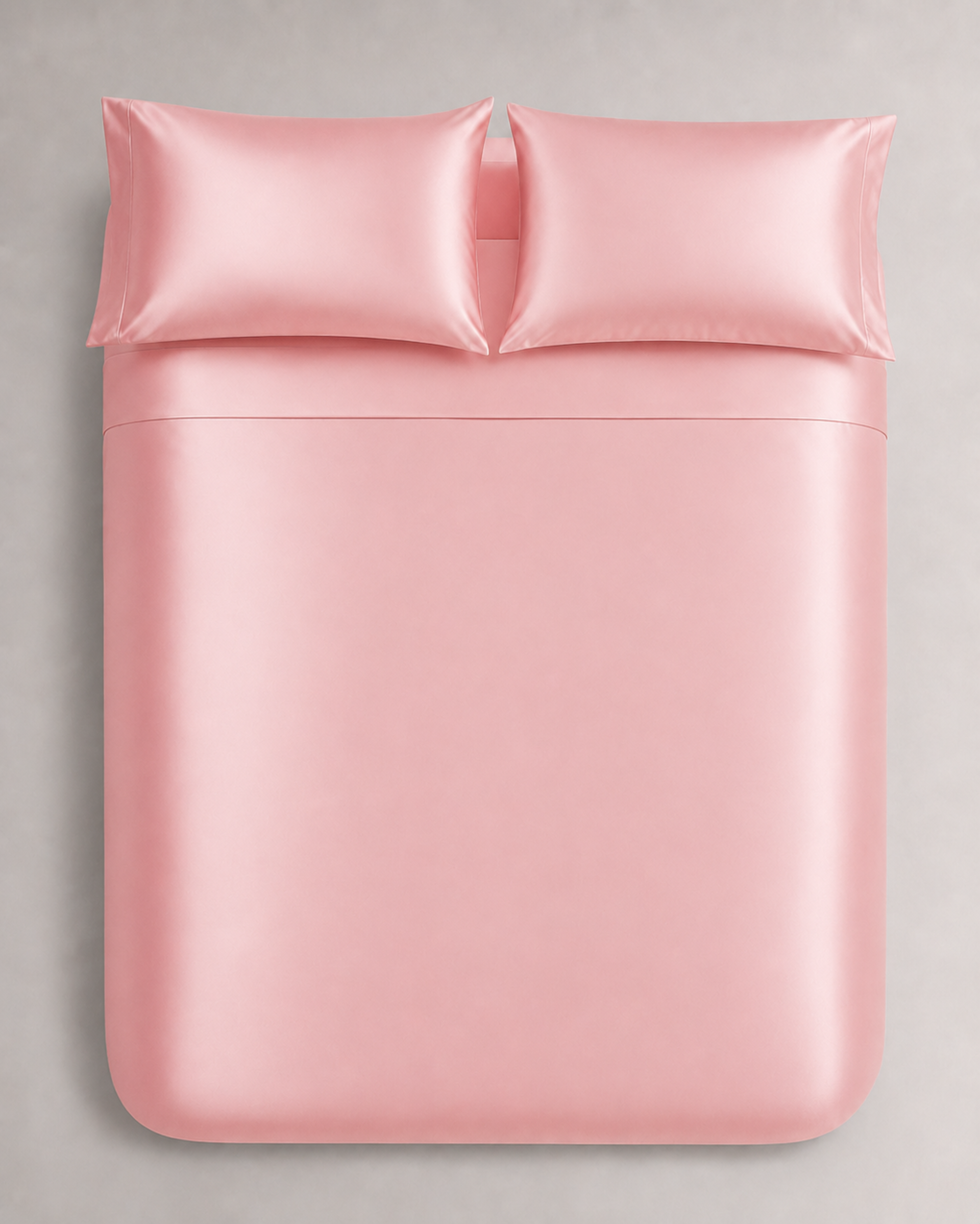 Blush Pink Satin Bedding Set