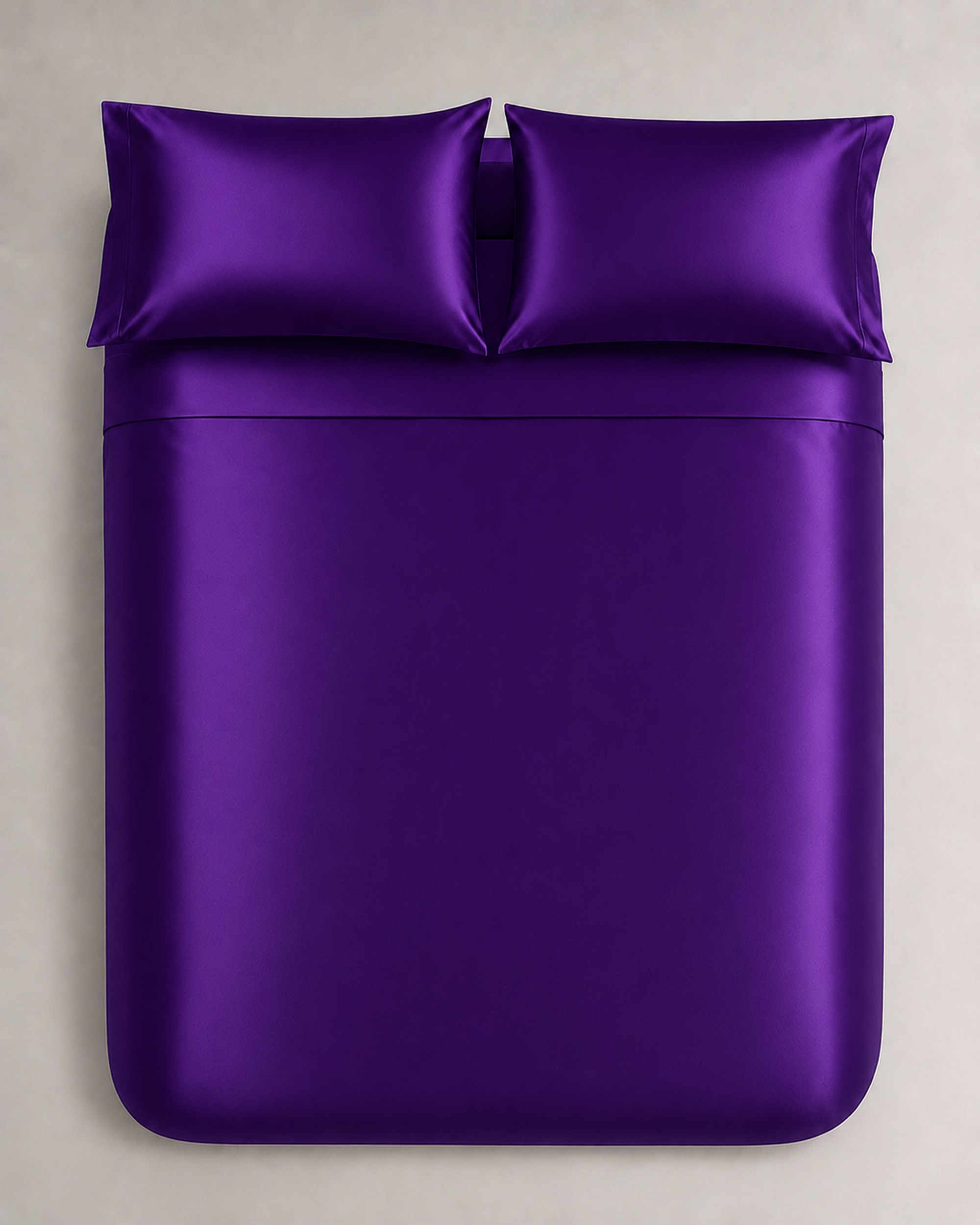 Amethyst Purple Satin Bedding Set