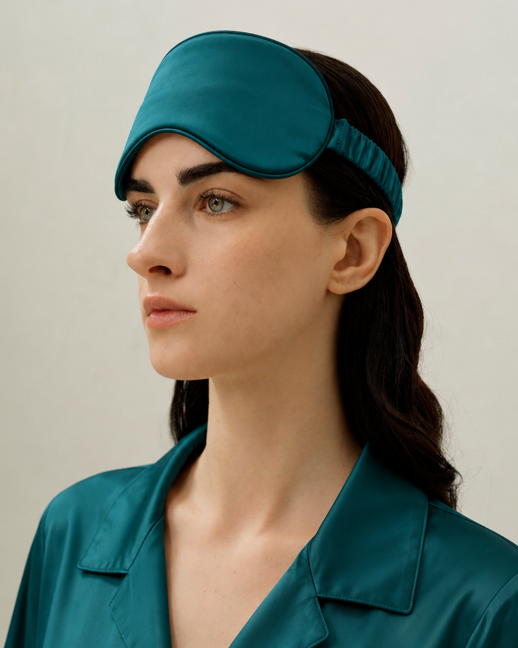 Emerald Green Satin Sleep Mask