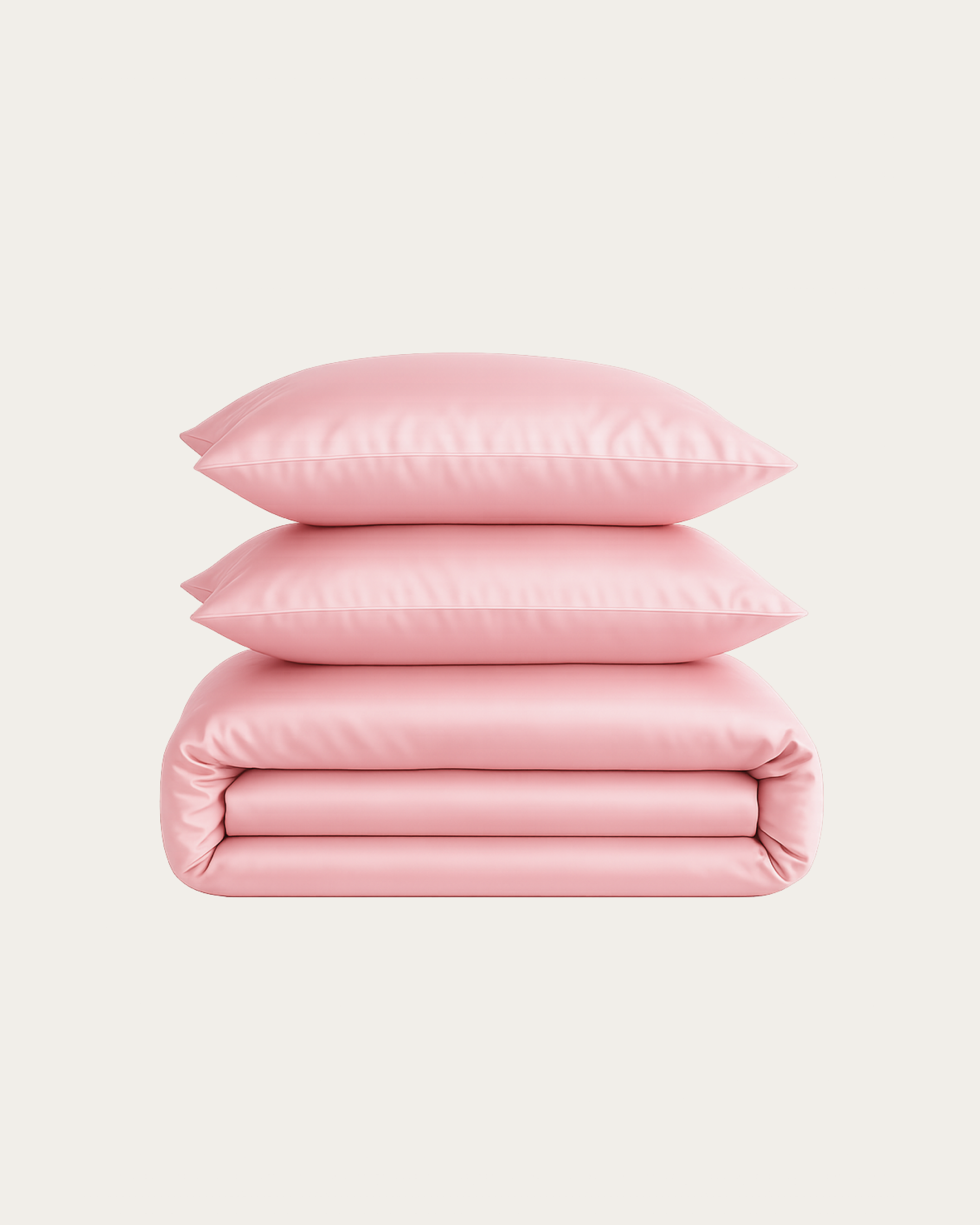 Blush Pink Satin Bedding Set