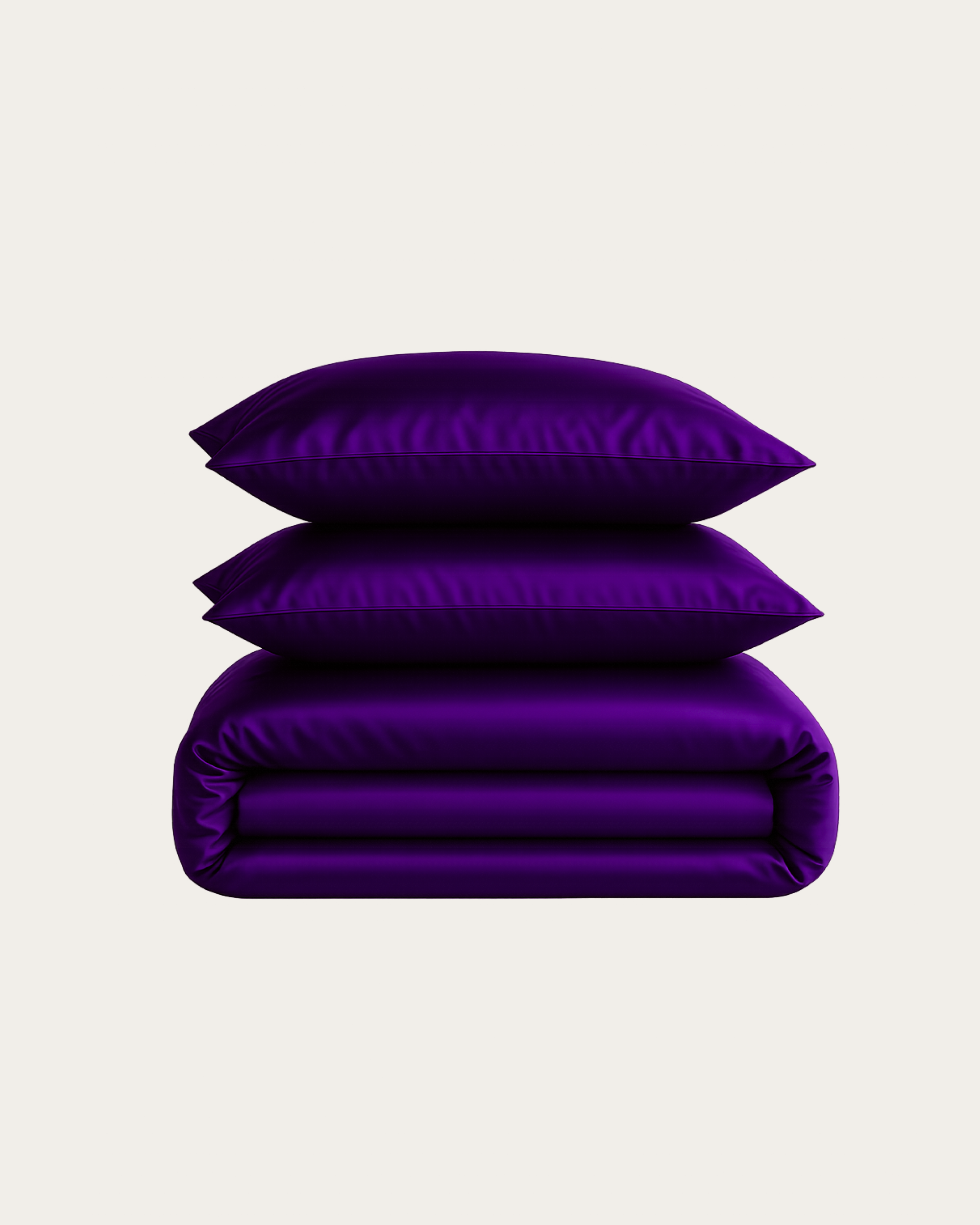 Amethyst Purple Satin Bedding Set