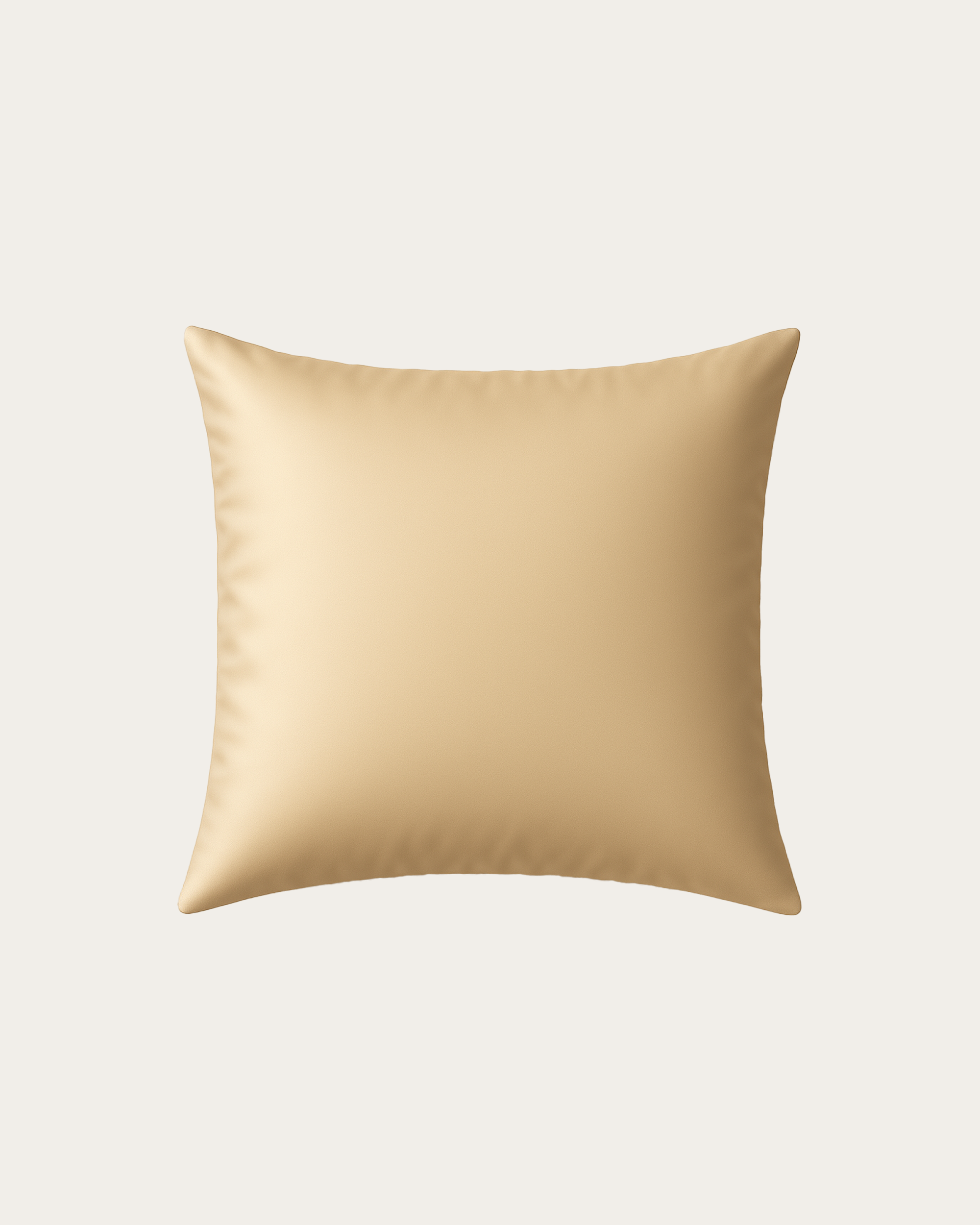Sand Beige Satin Square Pillowcase