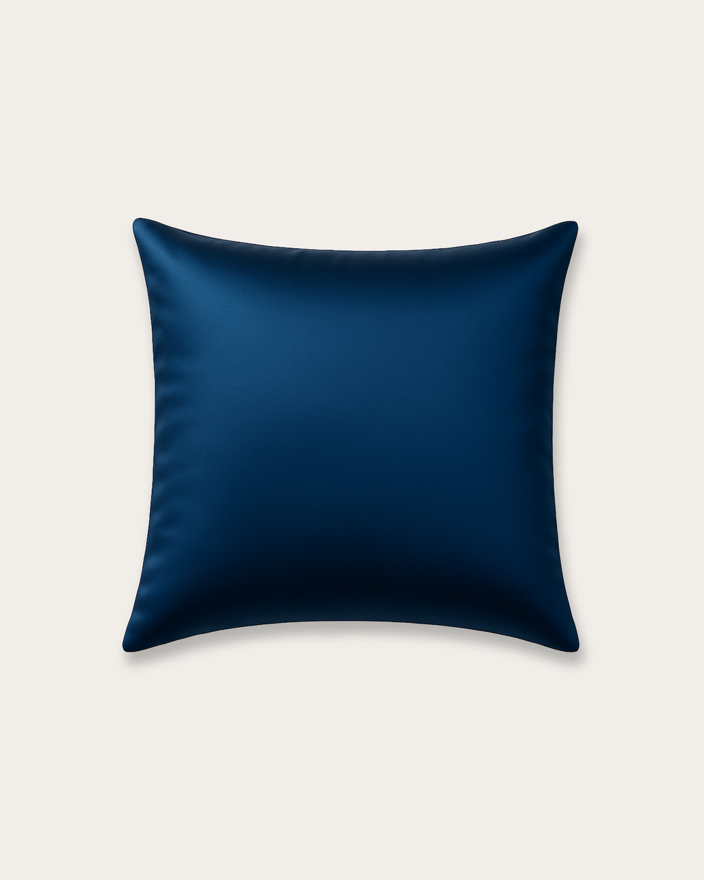 Navy Blue Satin Square Pillowcase