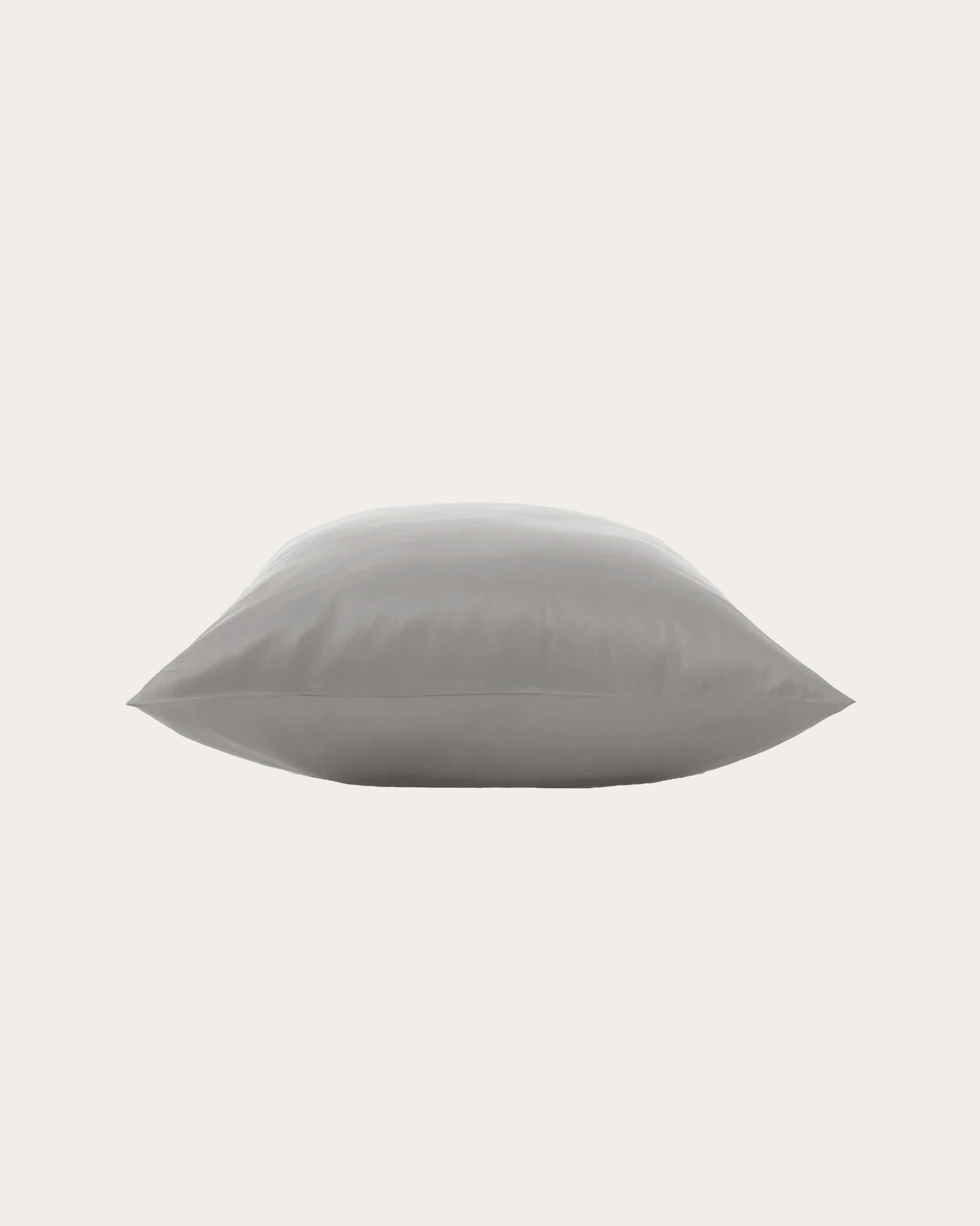 Platinum Silver Satin Square Pillowcase