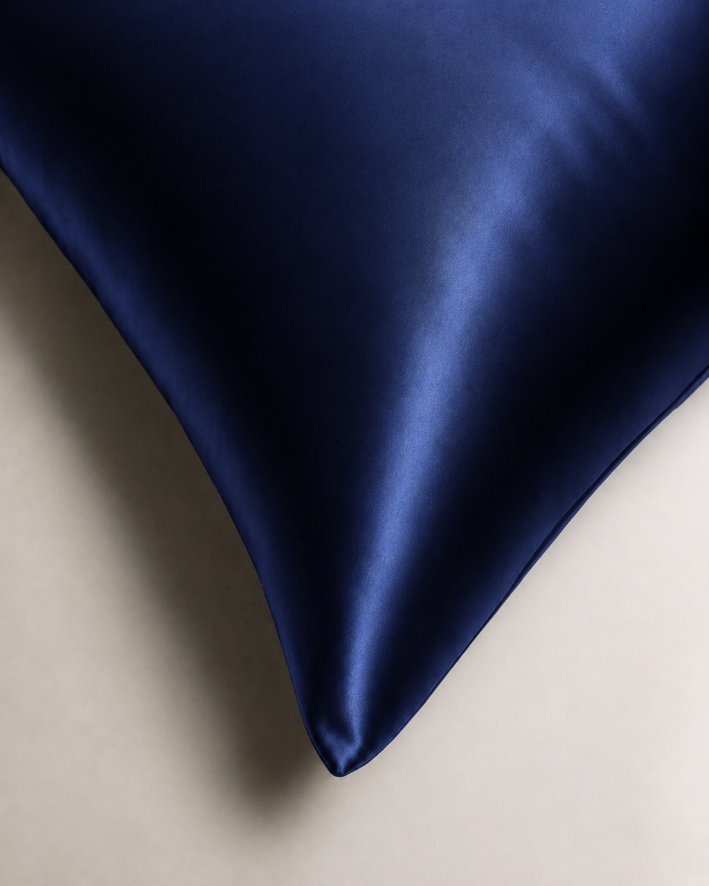 Navy Blue Satin Pillowcase