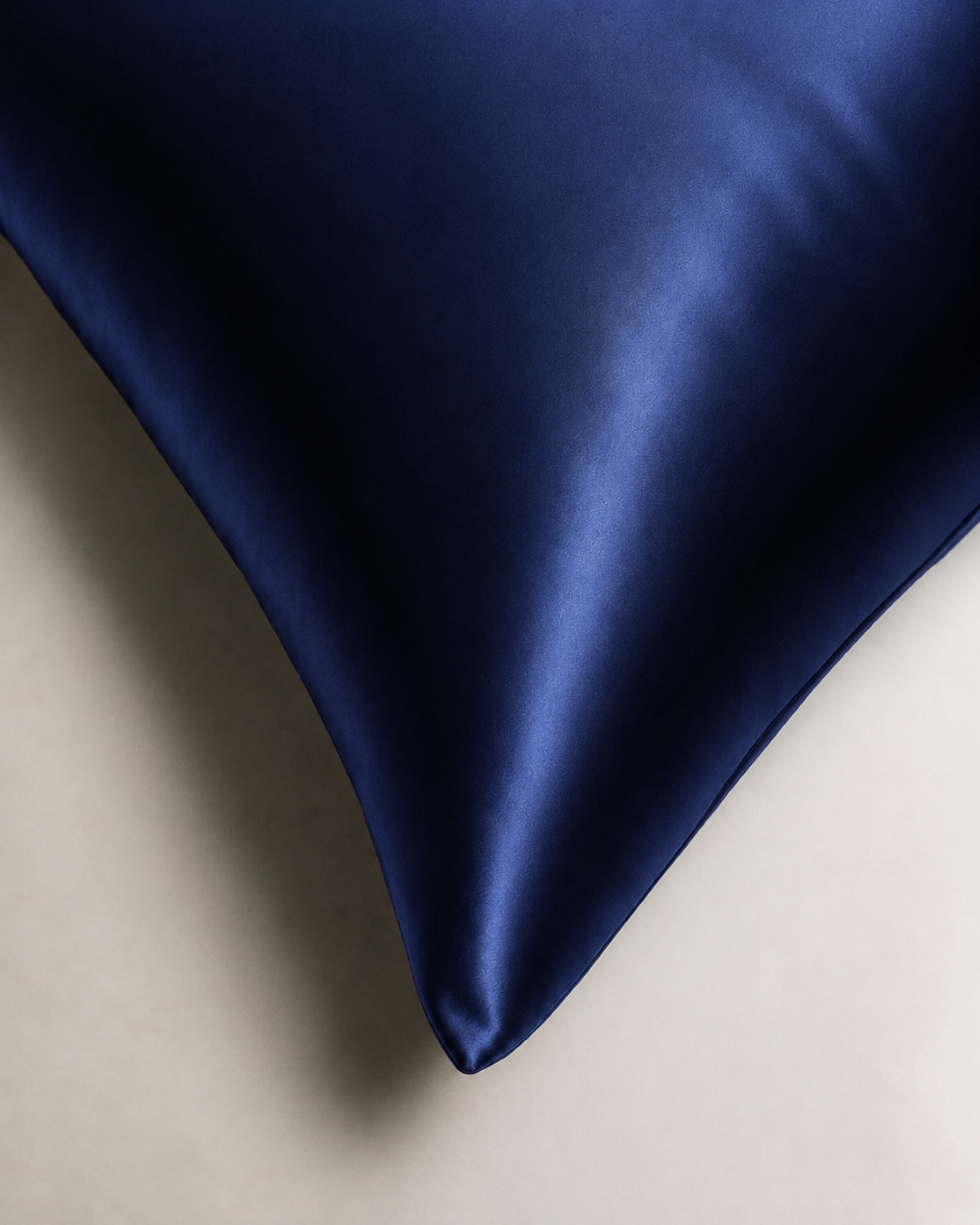 Navy Blue Satin Pillowcase