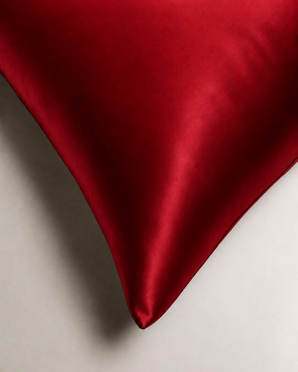 Ruby Red Satin Pillowcase