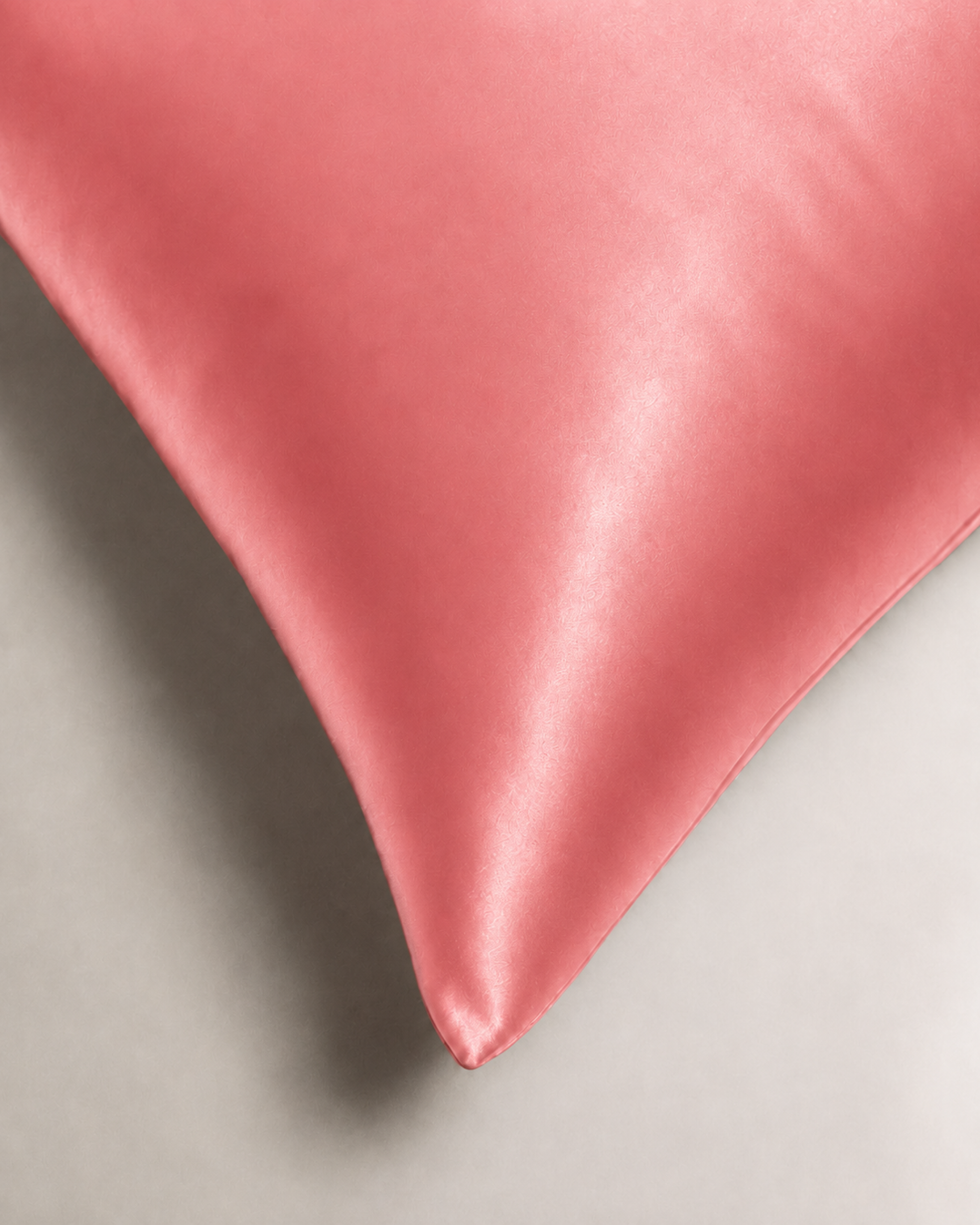 Blush Pink Satin Square Pillowcase