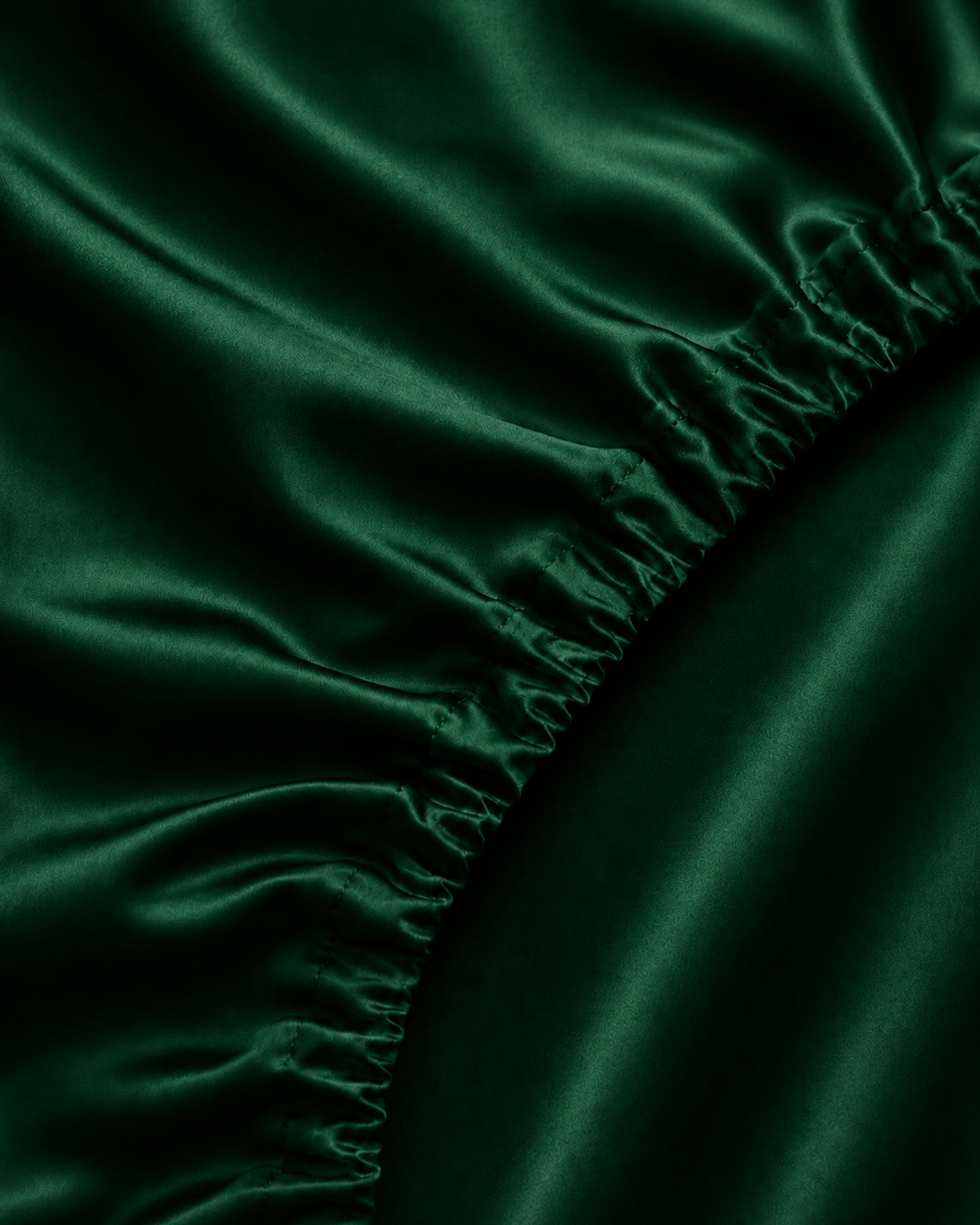 Emerald Green Satin Fitted Sheet