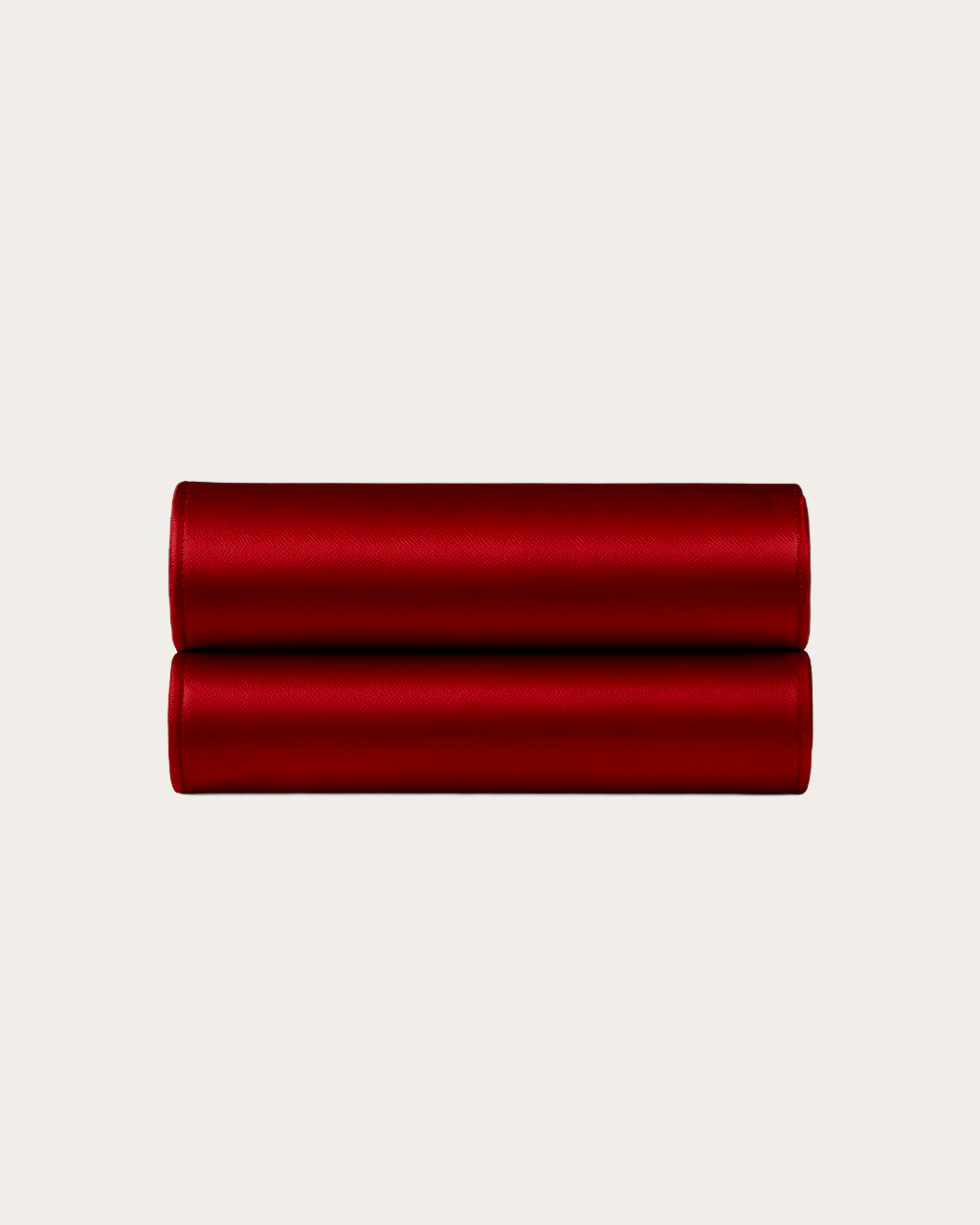 Ruby Red Satin Fitted Sheet