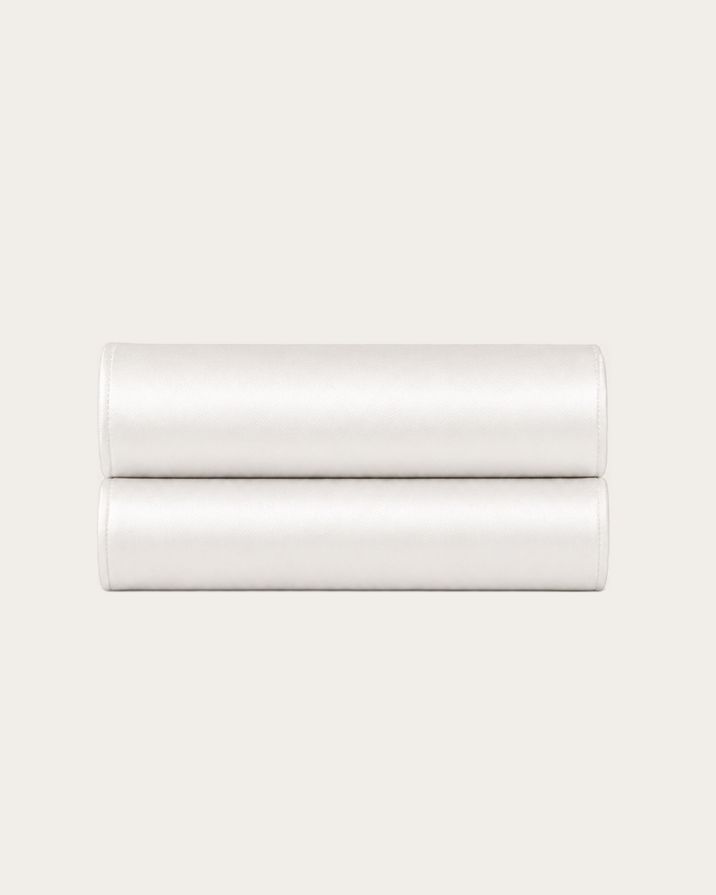 Pearl White Satin Fitted Sheet