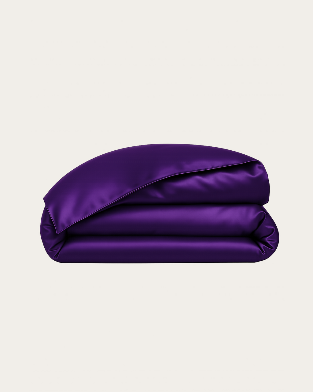 Amethyst Purple Satin Duvet Cover