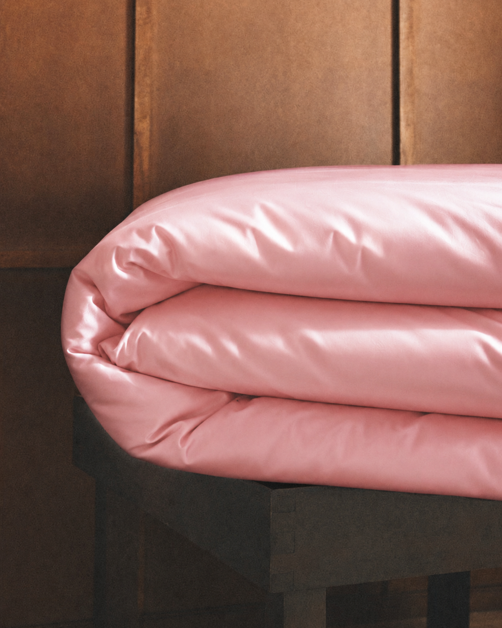 Blush Pink Satin Duvet Cover