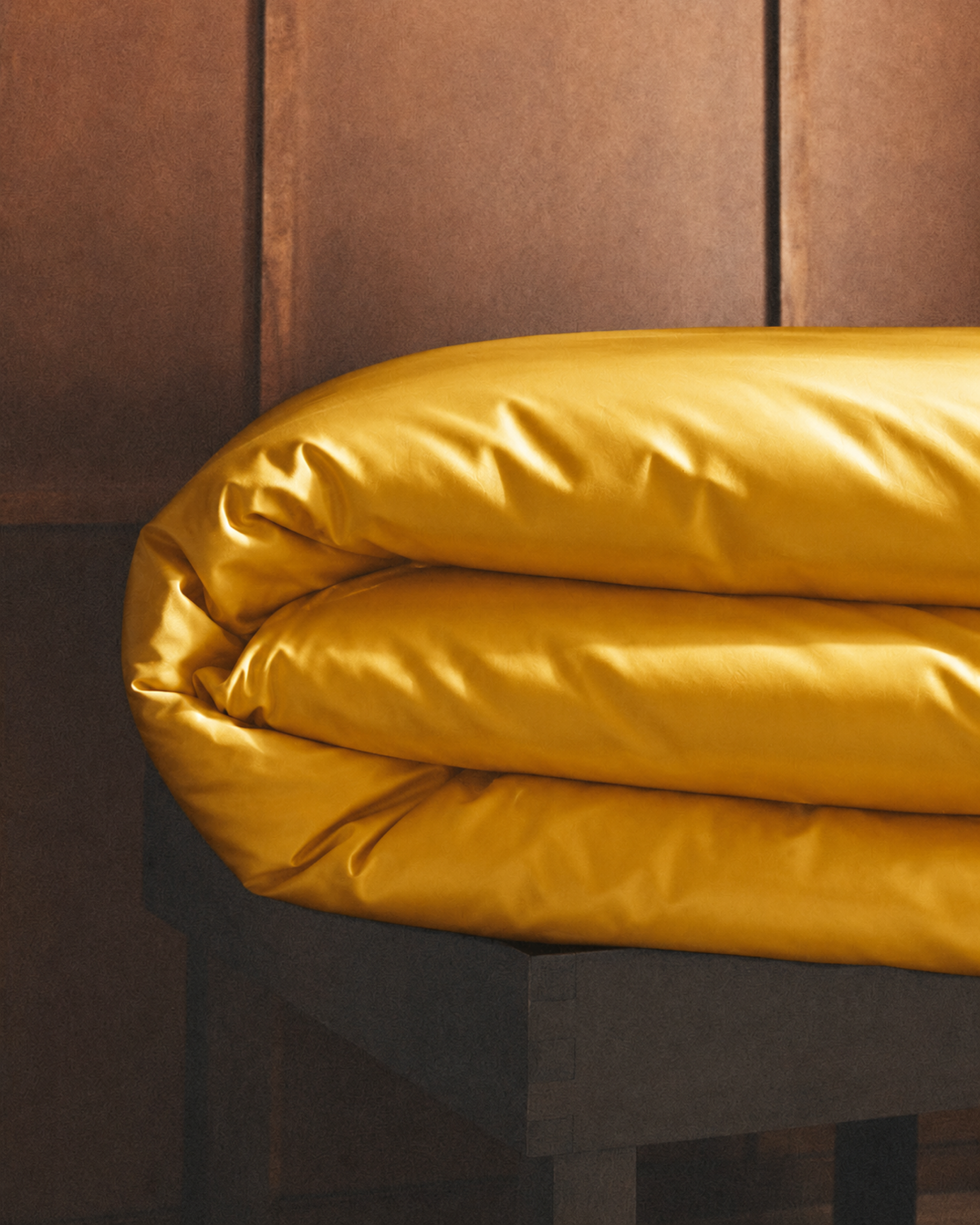 Imperial Gold Satin Duvet Cover