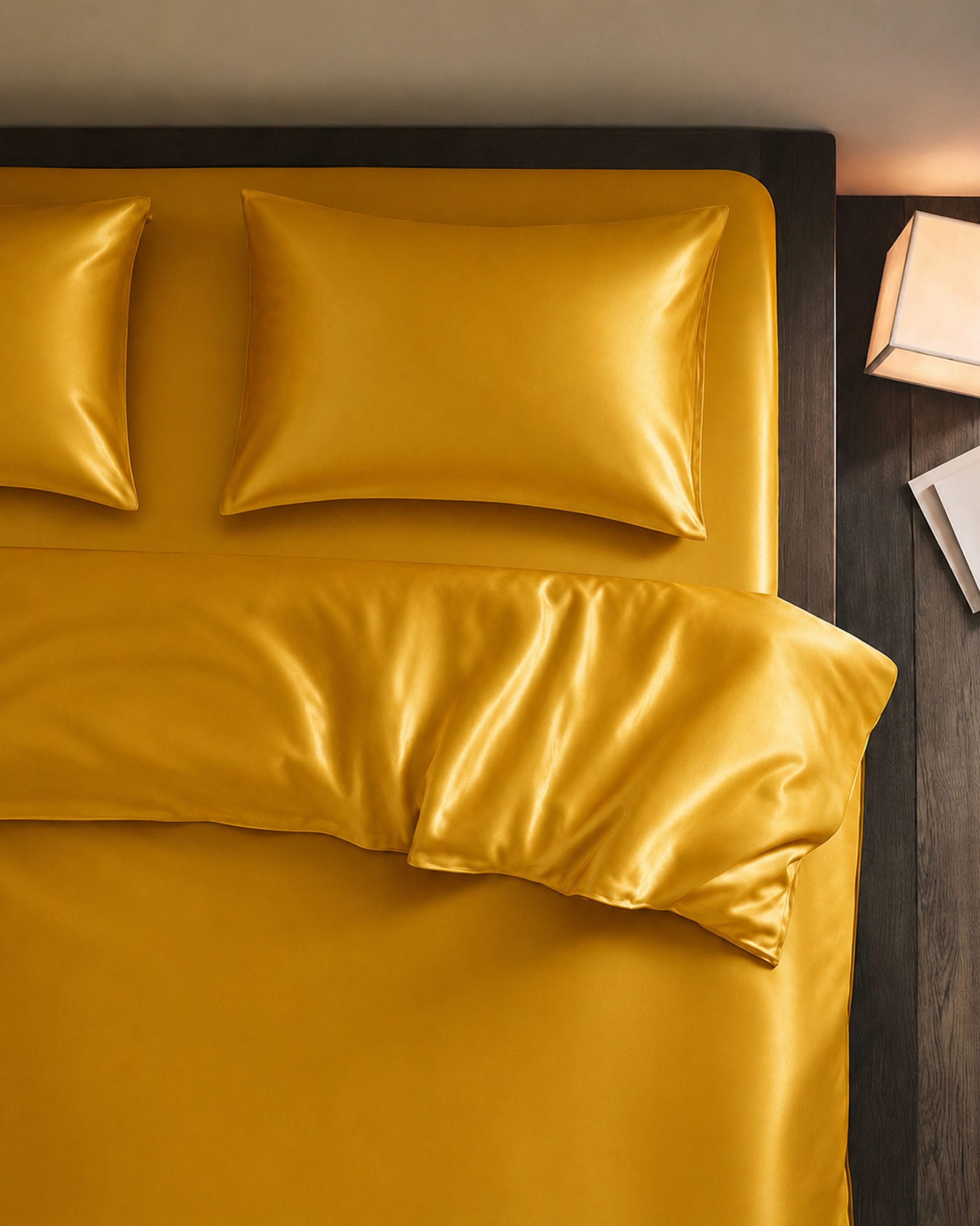 Imperial Gold Satin Duvet Cover