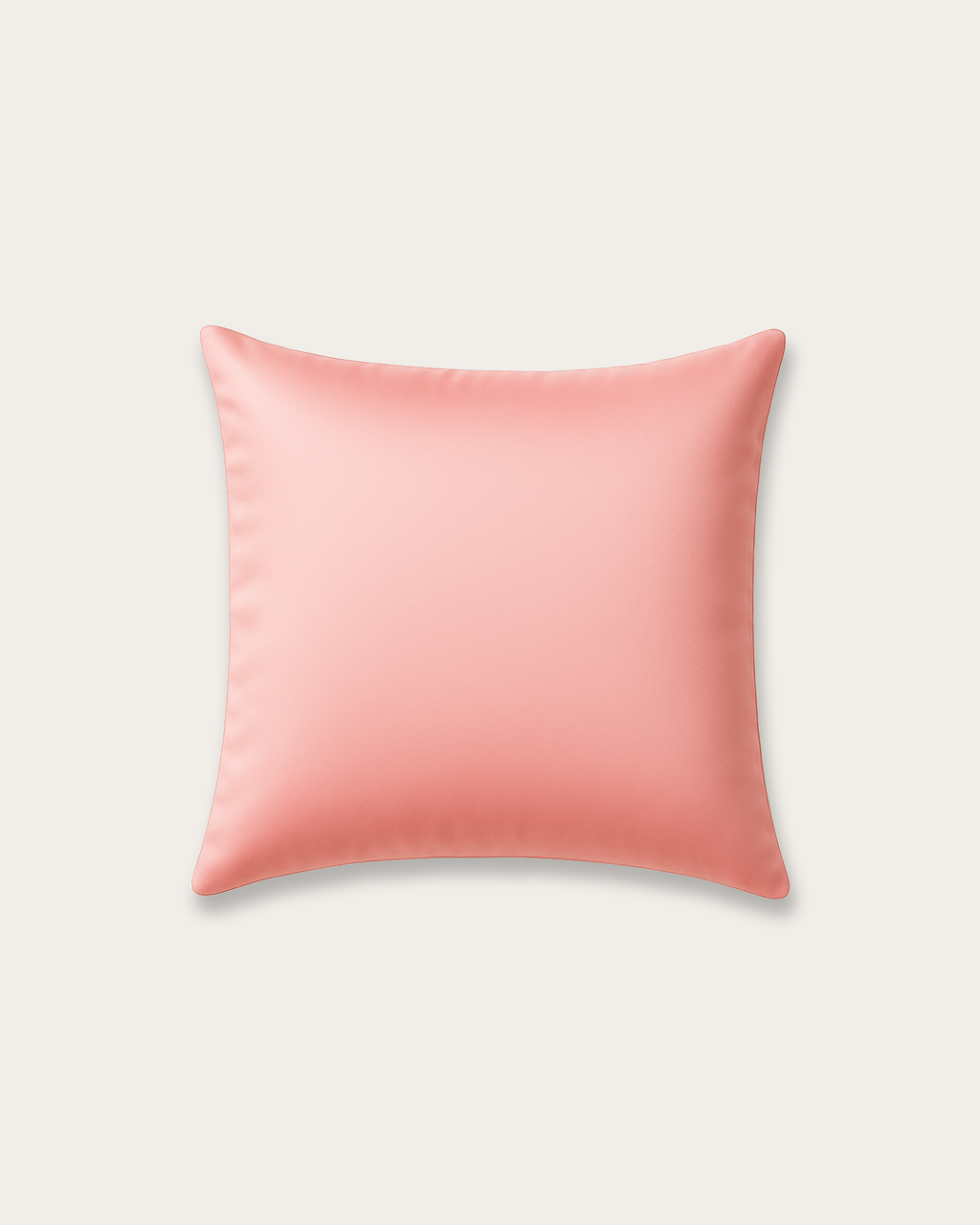 Blush Pink Satin Square Pillowcase