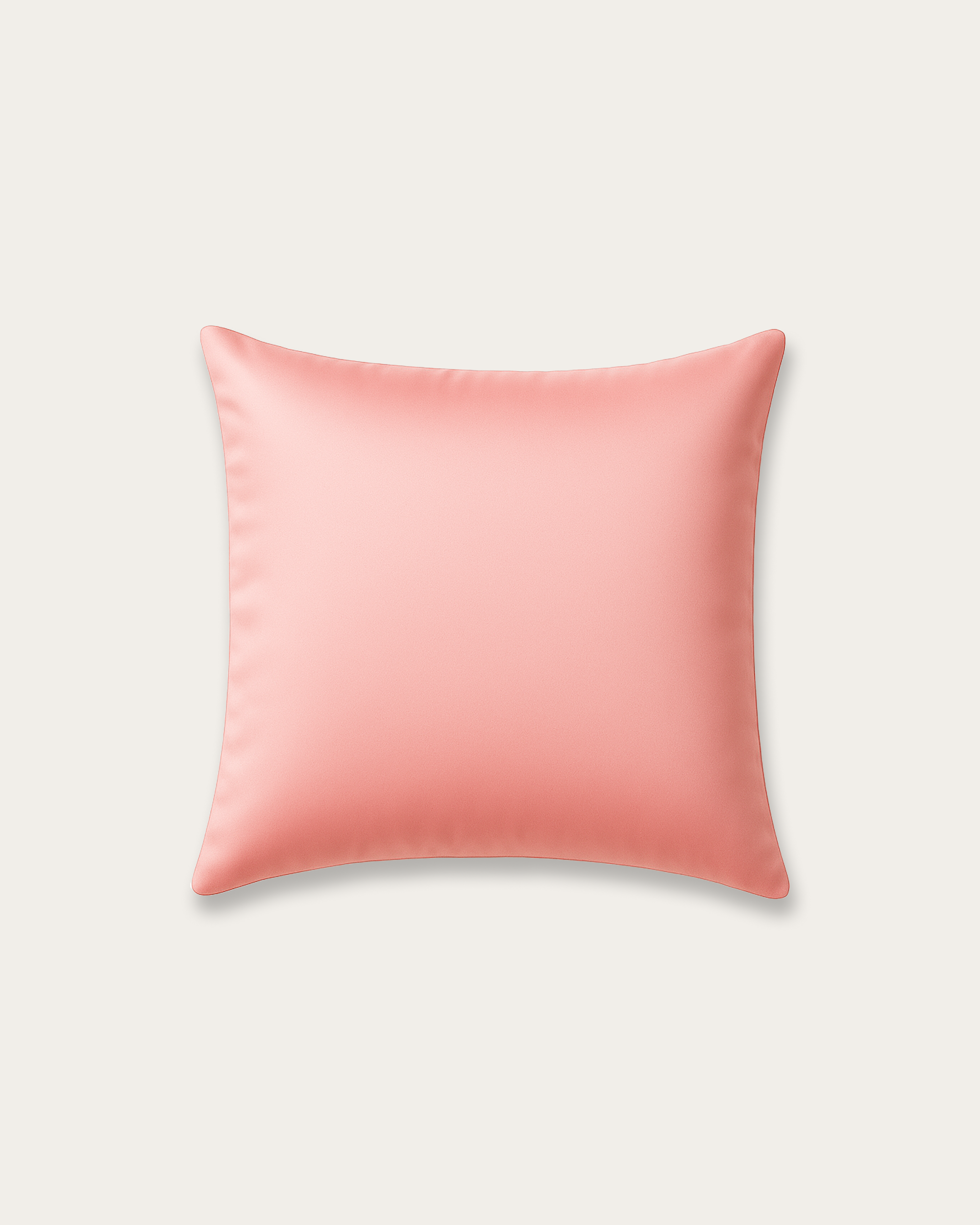 Blush Pink Satin Square Pillowcase