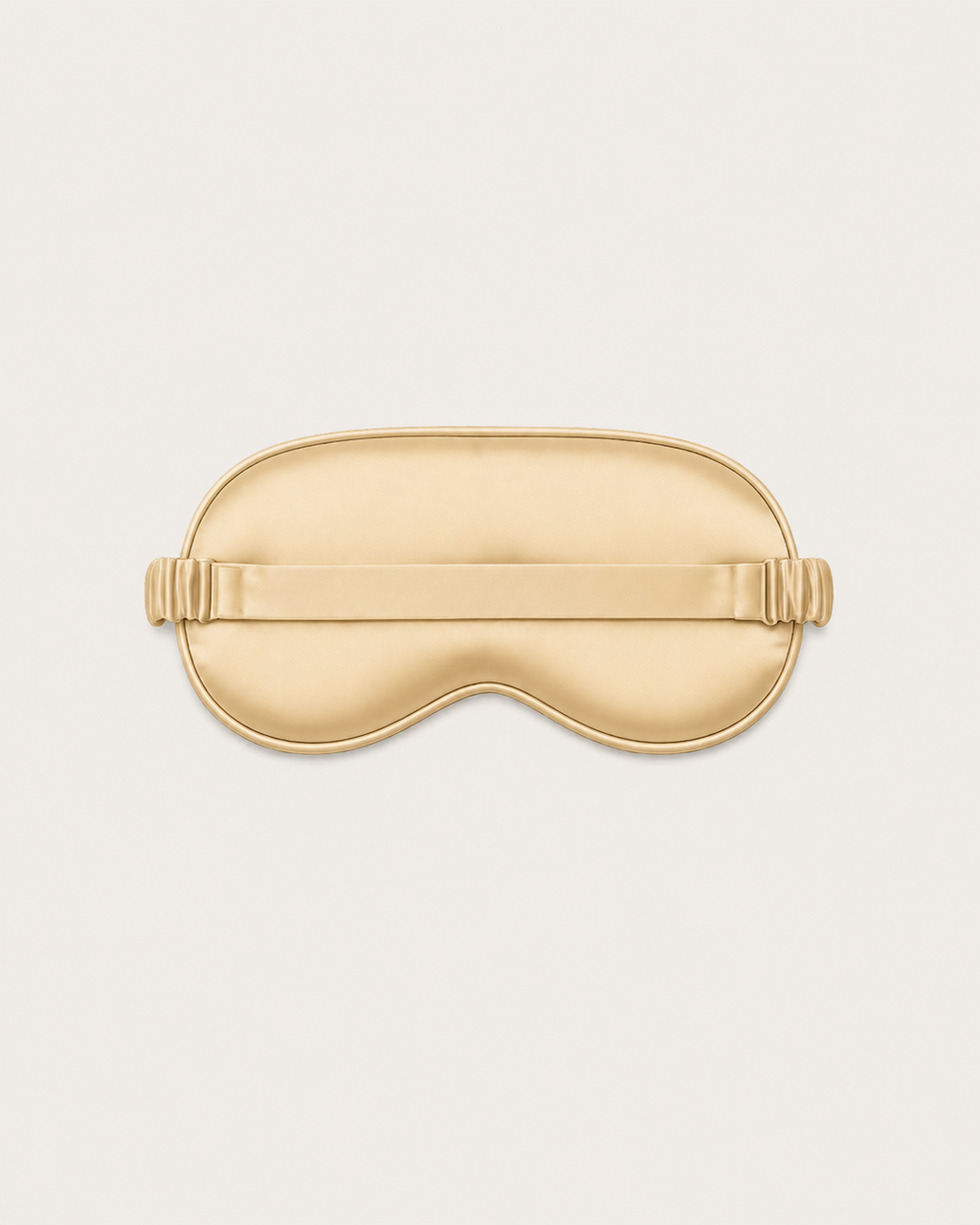 Sand Beige Satin Sleep Mask